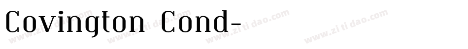 Covington Cond字体转换
